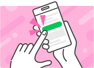 カンタン1分で登録 LINEで無料の転職相談画面