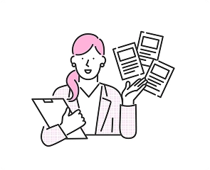 非公開求人を紹介しているイメージイラスト